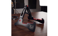 Compact Triangular Guitar Stand Padded Foldable Guitar Stand Metal Low-Profile for Guitarists, Musicians, Home Practice, Music Room, Studio