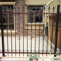 Wrought Iron Garden Fence Panel for Villa and Community Security