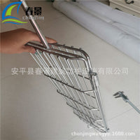 Stainless Steel Rotating BBQ Grill Basket for Roasting Fish and Meat