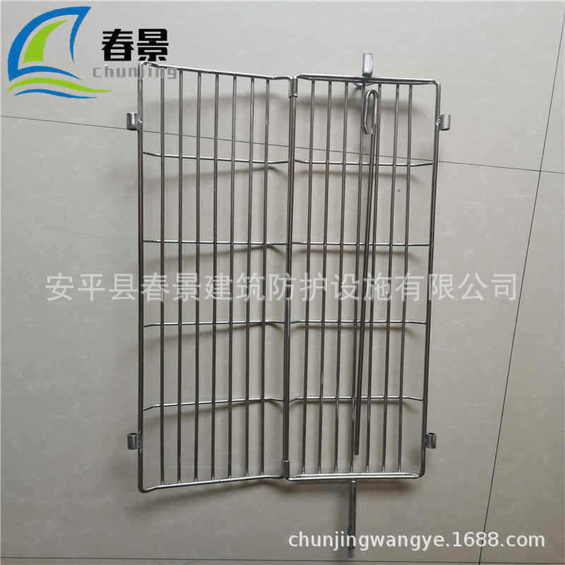 Stainless Steel Rotating BBQ Grill Basket for Roasting Fish and Meat