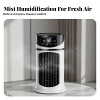 Desktop Misting Fan Multifunctional Quadruple-Function USB Water Cooling Fan Quiet USB Desk Air Chiller for Students, Office Workers, Dorm Room