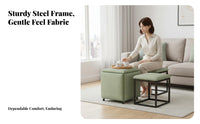 5 Pieces 5-in-1 Cube Stool Sturdy framework 5-in-1 stackableing Cube Easy to Clean
