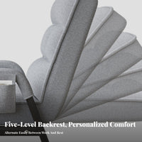 Adjustable Folding Lounger versatileUse Lounge Recliner Breathable Fabric for Adults