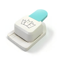 Handheld Paper Label Punch Flat Base Crown-Shaped Label Punch Rounded Corners