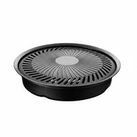 Korean BBQ Grill Pan Easy to Clean Cookware Even Heating for Outdoor
