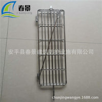 Stainless Steel Rotating BBQ Grill Basket for Roasting Fish and Meat