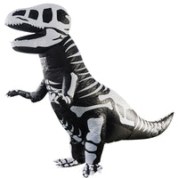 Halloween Inflatable Skeleton Dragon Costume Funny Performance T-Rex Outfit