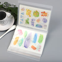 Portable A6 Document Organizer with PP Pages for Cards, Tickets, and Notes