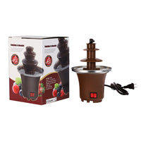 Home Chocolate Fountain Machine with Heating Tower, EU Plug