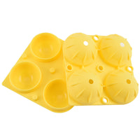 Silicone 4-Sphere Ice Ball Mold with Funnel, Easy Release Ice Cube Tray for DIY Beverages