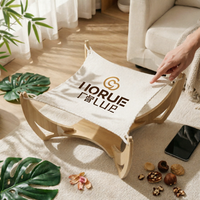 Feline Lounger Bed Open Weave Pet Furniture Elevated Design