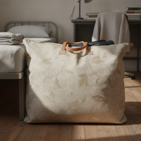Extra Large Capacity Quilt Storage Bag with Handles, Thickened Moving Packing Bag for Clothes, Dormitory, Travel