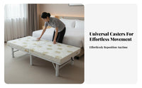 Folding bed with Mattress Foldable Design Portable Guest Bed Easy Assembly Sturdy Frame for Guests, Families, Home, Dormitory
