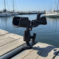 Kayak Rod Holder Handsunrestricted Fishing Pole Holder Compact Black for Anglers