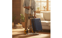 Compact Hand Truck with Foam Grip Easy Storage Folding Hand Truck Heavy Duty Foldable Dolly Cart for Couriers, Moving House, Warehouse, Office