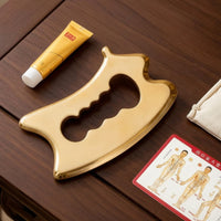 Brass Gua Sha Tool Smooth Gua Sha Tool with Storage Bag Ergonomic