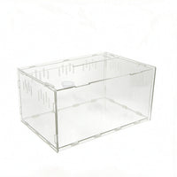 Reptile Enclosure with Rotating Lock Clear Acrylic Reptile Enclosure Flat-Pack