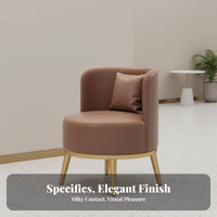 Upholstered Barrel Chair Modern Design Lounge Seat Highresilient Padding Ergonomic Ergonomic for Adults, Readers, Cafe, Office