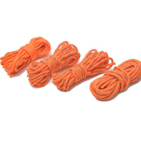 Outdoor Camping Tent Wind Rope Kit with Reflective Guy Lines and Double-Eye Buckles