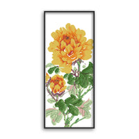 Peony Flower Cross Stitch Kit for Home Decor Embroidery DIY