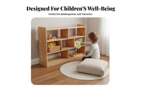 Montessori Cubby Unit KidsChild-Safe Design Multi-Cubby Organizer Rounded Edges Open-Front reach for Toddlers, Daycare, Playroom