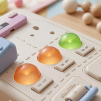 Power Strip Busy Board 12-in-1 Educational Approach Busy Board Learning Activity Center Sensory Early Education Toy Interactive