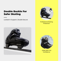 Black adult speed skates for training