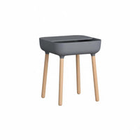 Sofa Side Table with Storage Nordic Design Nightstand Cable Management Hole