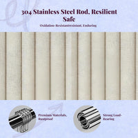 Rhombus Folding Shower Curtain Rod, No-Drill, Space Saver
