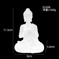 Transparent Resin Buddha Figurine for Home Decor