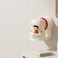 Toothbrush Holder with Tumbler No-Tools Wall-Mounted Toothbrush Holder Self Organizer for Kids, Young Children, Washroom, Rv, Apartment