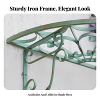 Eave-Shaped plant holder Vintage design Decorative Awning Weather-Resistant