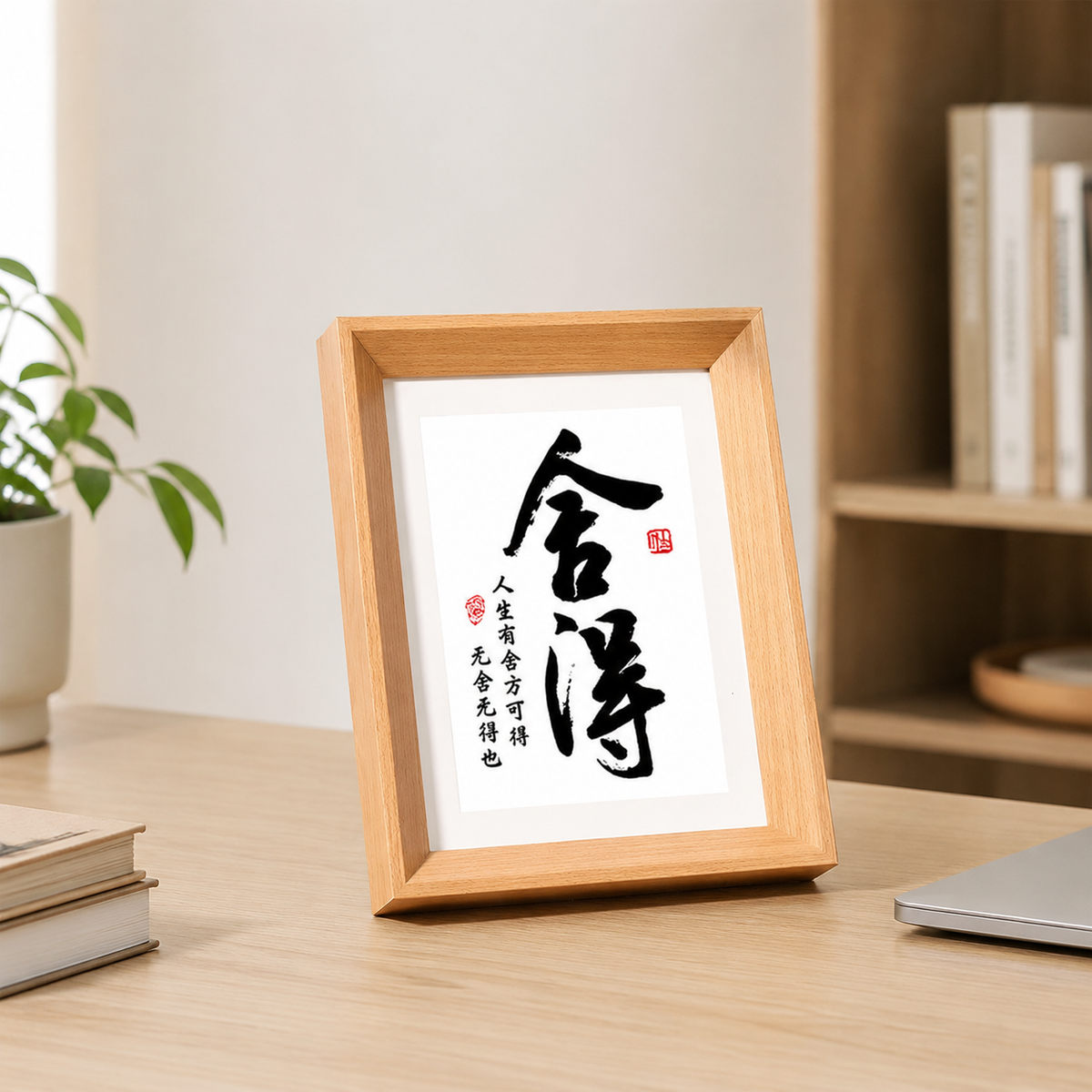 Vintage Picture Frame Wood Look, 13x40 cm Landscape Orientation, Modern Photo Frame for Family Photos, Living Room, Bedroom, Hallway