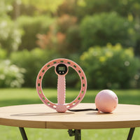 Portable Handheld Fitness Circular Frame with Weighted Ball Lightweight Smart Fitness Circular Frame with Digital Counter Long-Lasting for Office