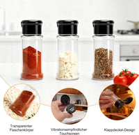 6-Pack 100ml Seasoning Jars with Labels