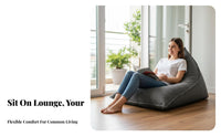 Triangular Lounger Chair Removable and Creclineable Cover Lazy Sofa Seat or Recline Ergonomic Assistance for Teenagers, Bedroom