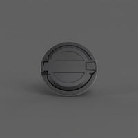 Jeep Wrangler Fuel Door Sturdy Construction Aluminum Fuel Filler Door Easy Installation Locking Gas Cap Cover