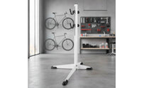 Freestanding Cycle Stand with Adjustable Hooks Space-Saving Bike Stand with Adjustable Height Easy Storage Stable for Cyclists, Mechanics, Garage, Indoor Display, Apartment, Workshop