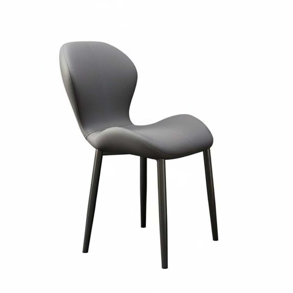 Upholstered Side Chair Ergonomic Backrest Dining Seating Space-Saving for Adults