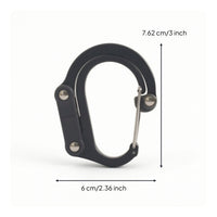 360 Degree Swivel Carabiner Clip Rotatable Carabiner with Rotating Hook Compact Hardware D-Loop for Campers, Hikers, Backpackers, Camping, Hiking, Backpacking