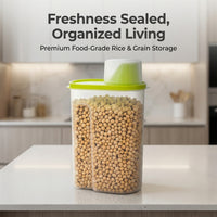 Storage Container Lid Measuring Cup, Cereal Storage Bin Kitchen, Food Storage Container Airtight Sea - Image 2