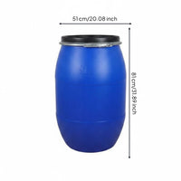 Flanged Drum Thickened Fermentation Drum Leak-Resistant Storage Container for Transport