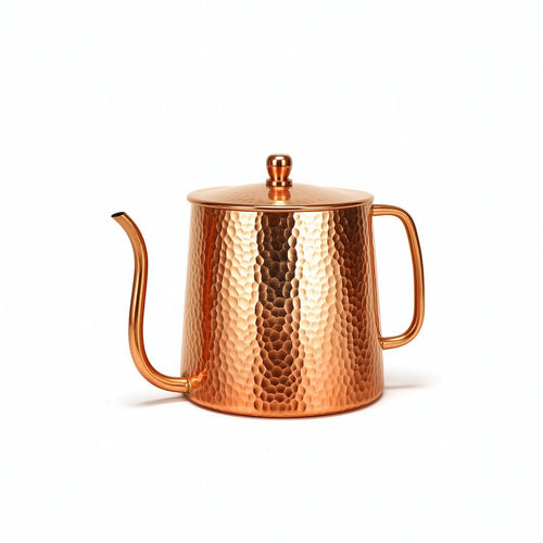 Copper Coffee Pot Portable Coffee Pot with Lid Leak-Leakproof for Kitchen