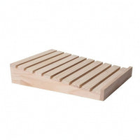 Bakery Display Tray Smooth Slatted Bread Tray Natural Wood for Buffets, Bakers