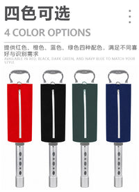 Two-Section Aluminum Tube Golf Ball Retriever with Cloth Bag, Large Capacity, Portable, No Bending