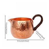 Copper Fairness Cup Easy to Clean Gongfu Tea Pitcher Traditional Design