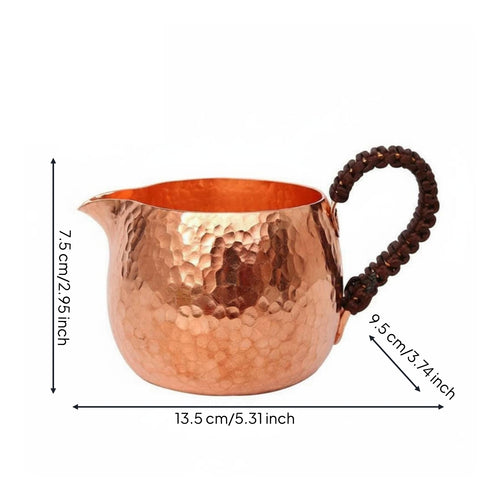 Copper Fairness Cup Easy to Clean Gongfu Tea Pitcher Traditional Design