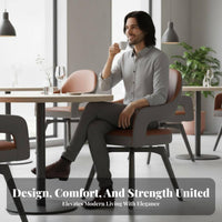 Rotating Upholstered Seat Versatile Upholstered Revolving Armchair Padded Pad Easy Assembly for Cafe, Living Room, Bedroom