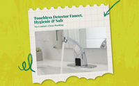 Infrared kitchen faucet with temp control