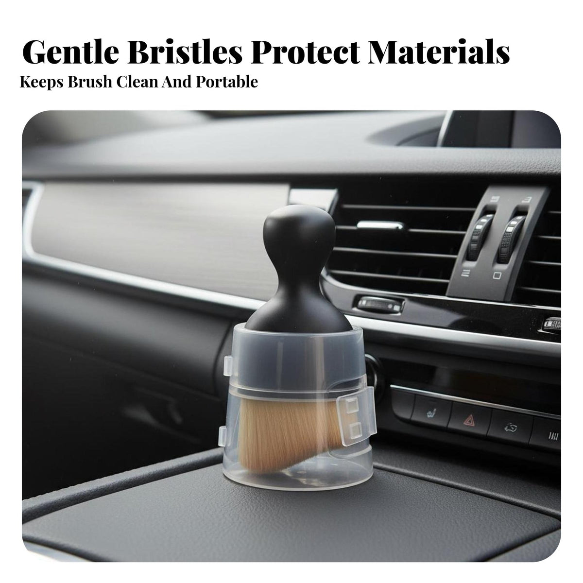 Removes Fog & Dust Car Glass Cleaning Wand Multi-Purpose Microfiber Windshield Brush Lightweight for Drivers, RV Owners, Home Glass Surfaces